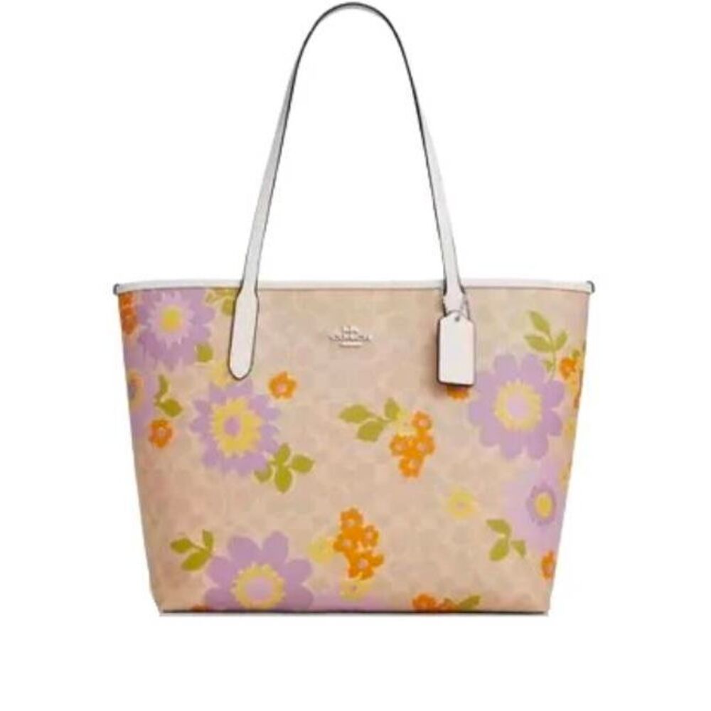 NWT~COACH CBG71 City Tote Bag in Signature Canvas with Floral Print~$490 Retail - Picture 8 of 8